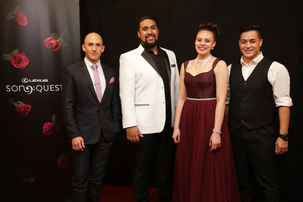 Lexus Song Quest 2016 finalists (L-R) Tavis Gravatt, Benson Wilson, Madison Nonoa & Filipe Manu