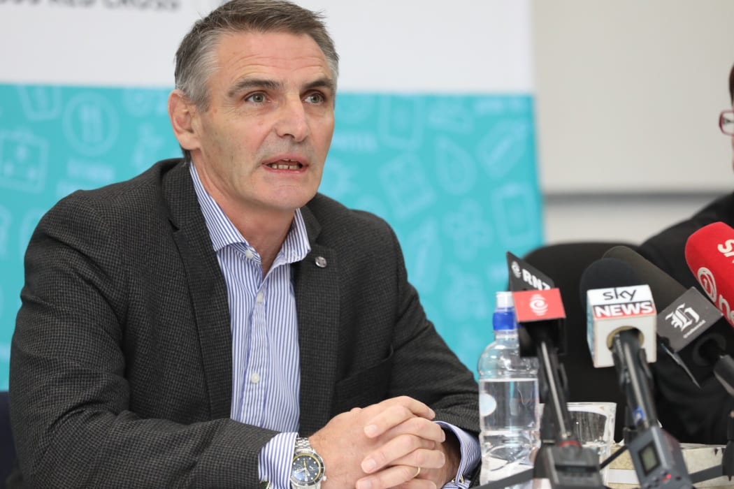 ICRC New Zealand head of crisis management John Dyer speaking at a conference about the kidnapping of 62-year-old Louisa Akavi in 2013 in Syria.