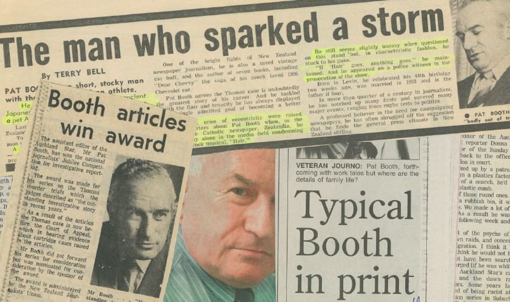 The career of Pat Booth makes for a failry full file of clippings.