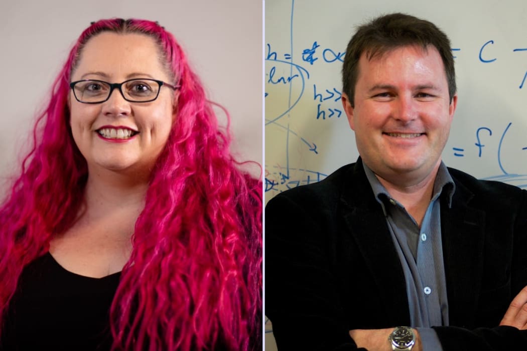 Associate professor Siouxsie Wiles and professor Shaun Hendy.