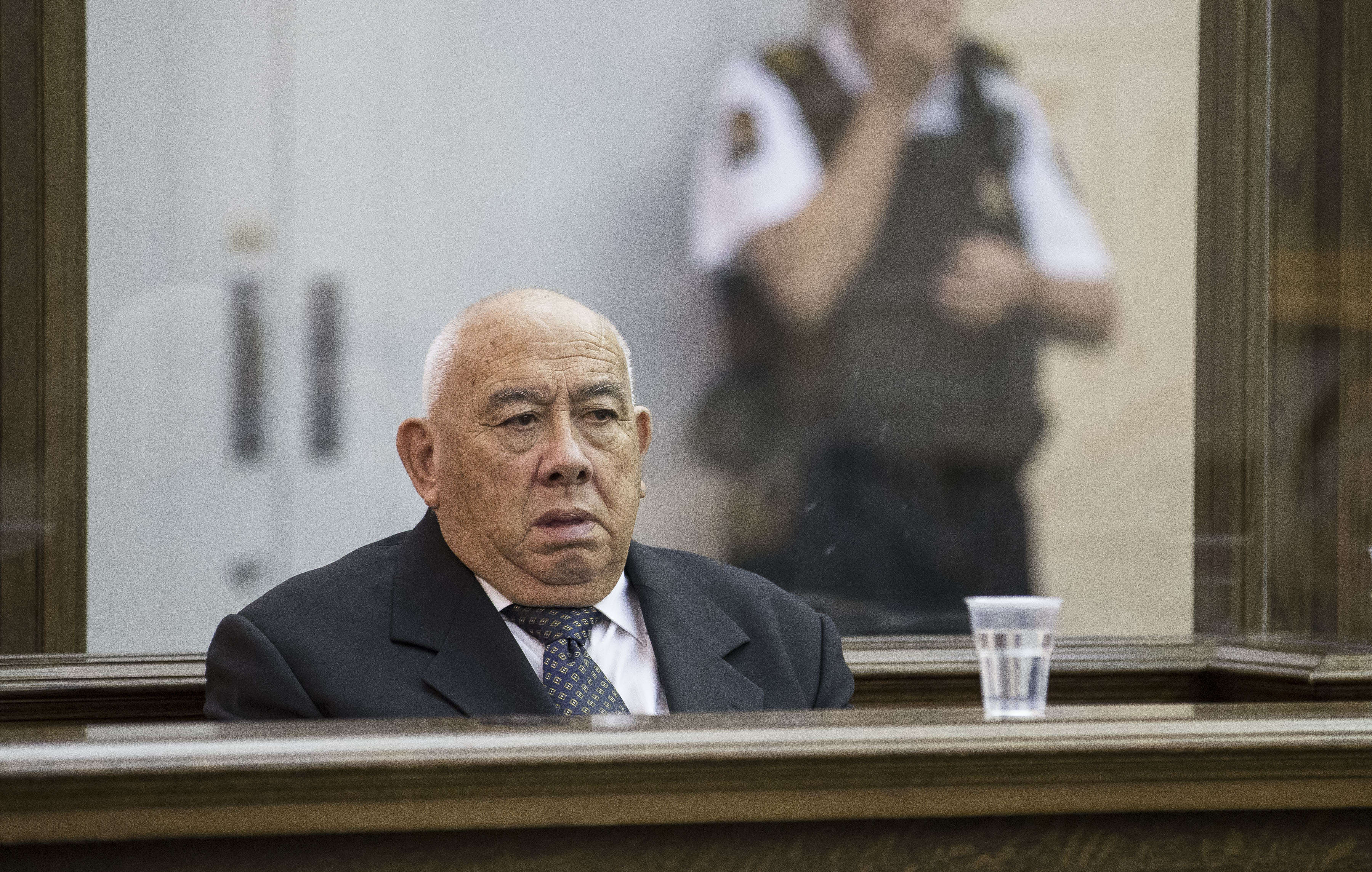 Sir Ngatata Love during his trial in the High Court of Wellington on 6 October 2016.