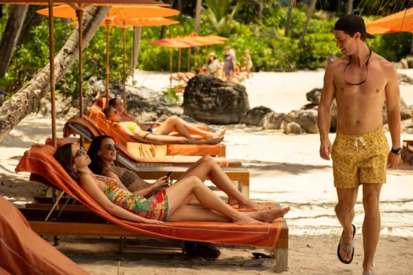 Scenes from The White Lotus season 3, shot in Thailand.