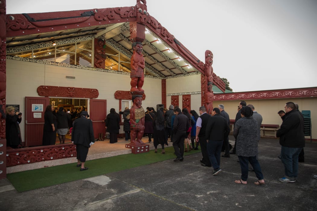 People are welcomed onto Te Puea Marae with a powhiri and a closing ceremony. 31 August 2016.