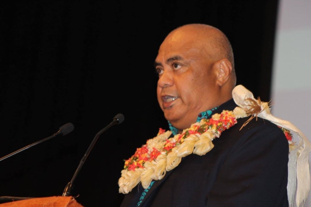 Executive director of the Western and Central Pacific Fisheries Commission Feleti Te'o at the opening of its annual meeting in Fiji, December 2016.
