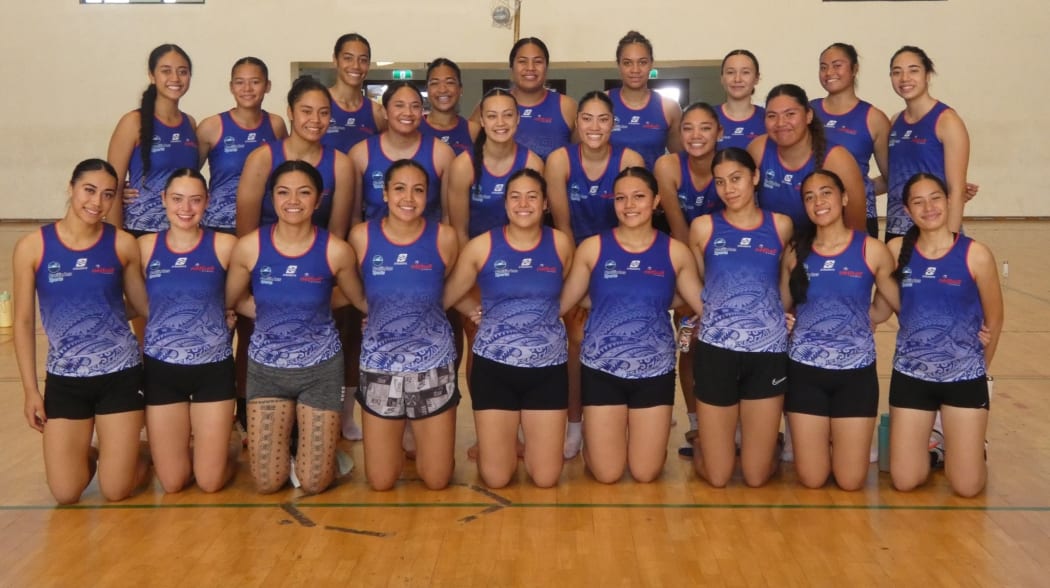 Samoa squad members at their final trial in Apia. Photo: Netball Samoa