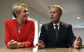 Australia's opposition Labor leader Bill Shorten and deputy leader Tanya Plibersek.