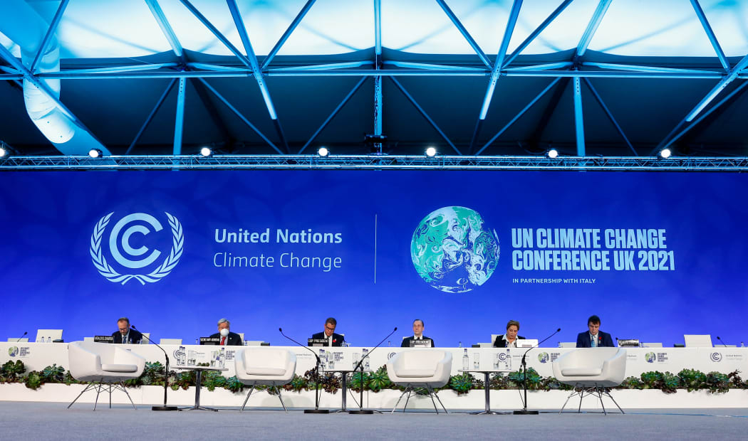 Opening remarks during Global Climate Action High-Level Event: Racing To a Better World in Plenary Cairn Gorm in the COP26 venue - Scottish Event Campus during the twelfth day of the COP26 UN Climate Change Conference, held by UNFCCC in Glasgow, Scotland on November 11, 2021.