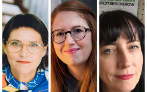 Pip Adam, Claire Mabey (Verb Festival), Rachael King (Word Christchurch)