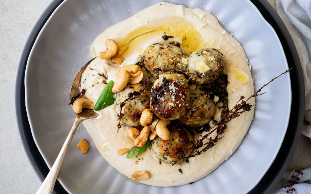 Chicken Meatballs with Tahini