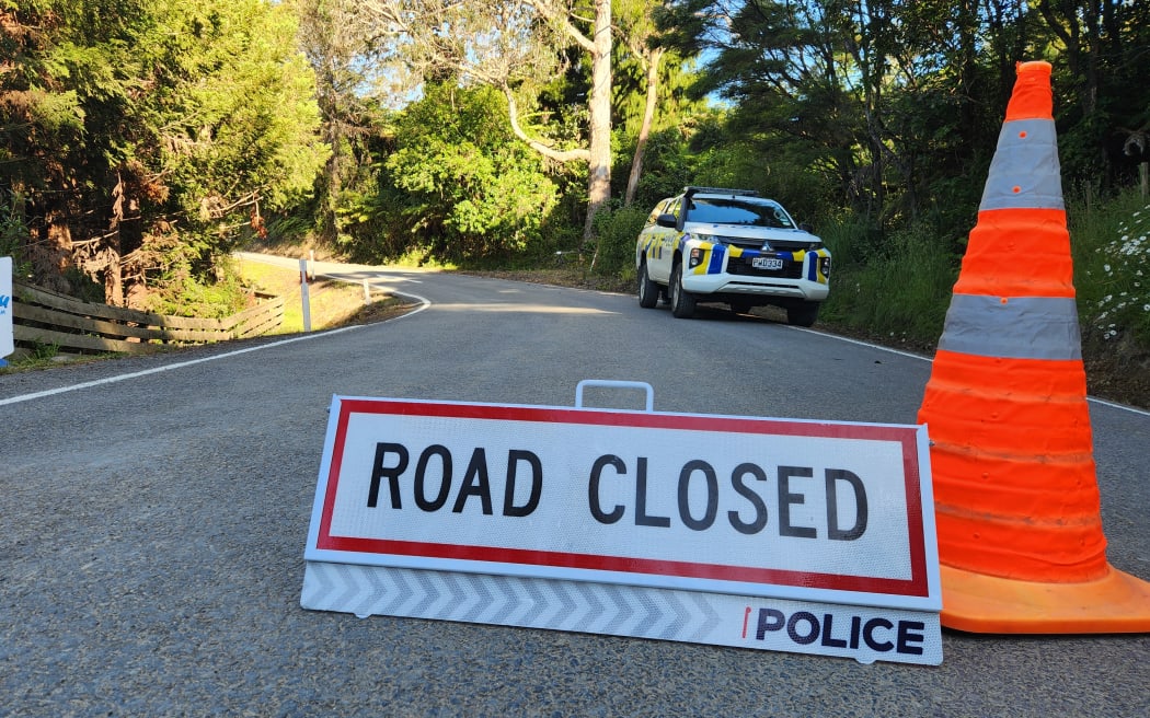 Police checkpoint near scene of shooting incident in Coromandel