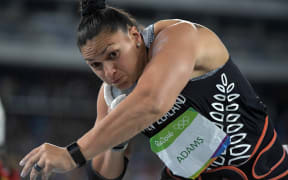 New Zealand's Valerie Adams won silver in the women's shot at the Rio Olymics.