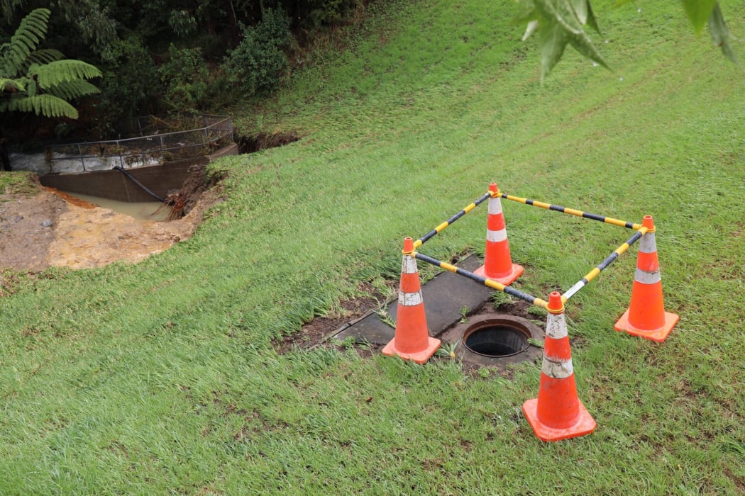 Missing manhole cover on Rosedale Rd.