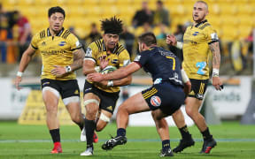 Ardie Savea on the burst against the Highlanders.