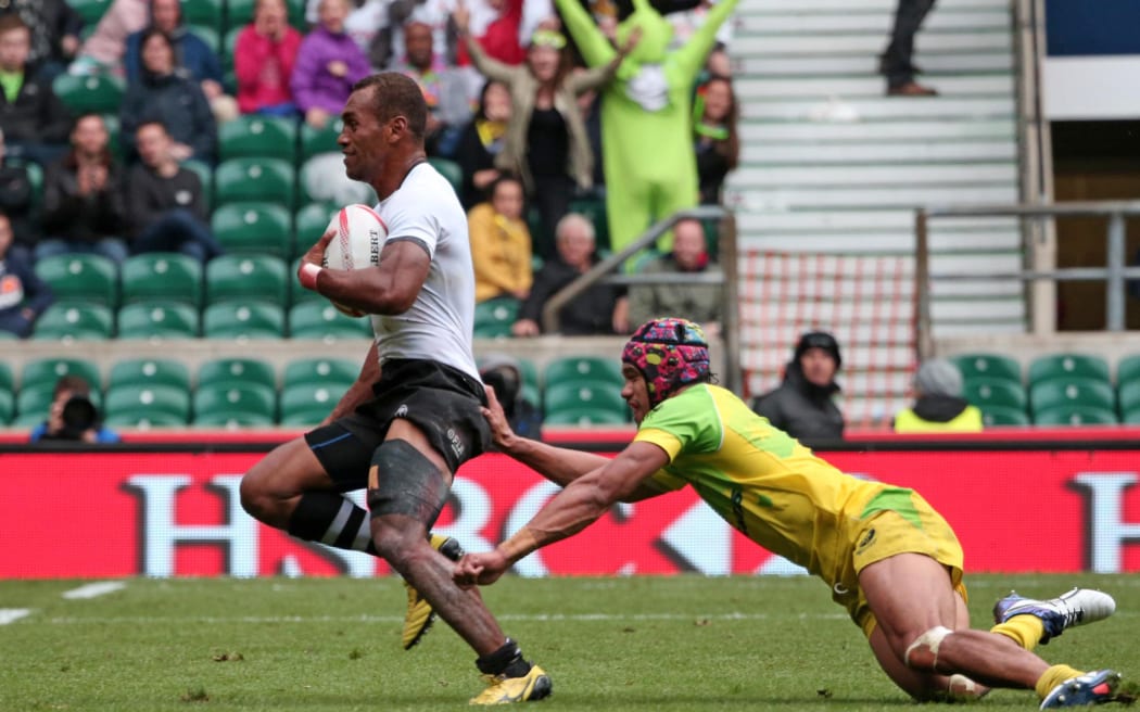 Fiji captain Osea Kolinsau in action during the sevens world series.