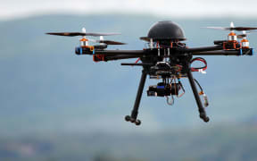 Drone flying