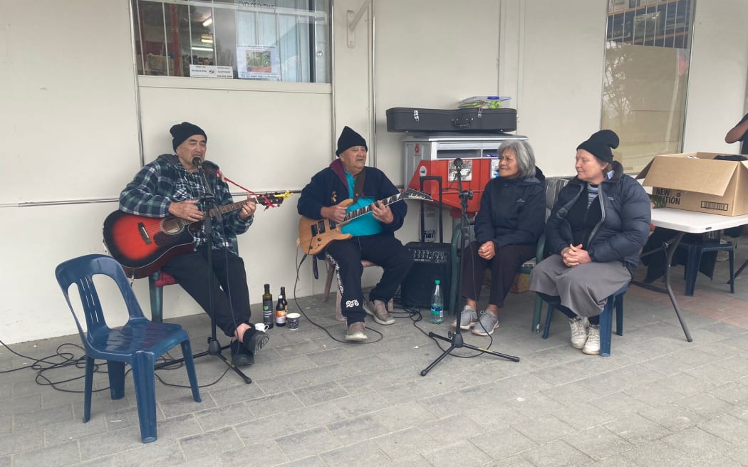 Local musicians in Ruatoria get together for a jam regularly each week.