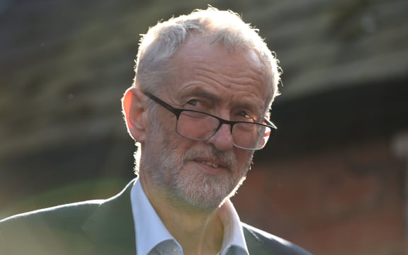 Opposition Labour party leader Jeremy Corbyn.