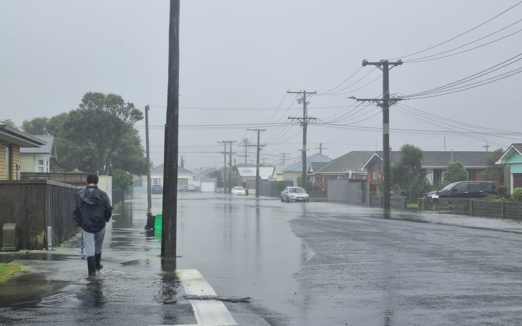 South Dunedin resident William is worried about his house flooding.