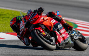 Francesco Bagnaia of the Ducati Lenovo Team.