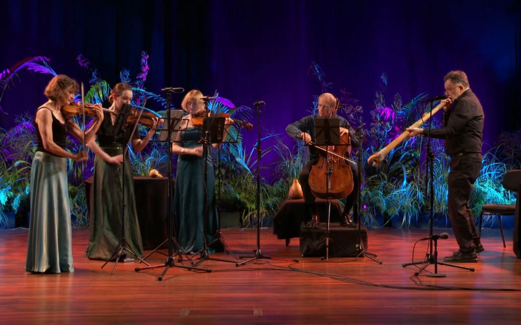 Bob Bickerton (taonga pūoro) and NZ String Quartet