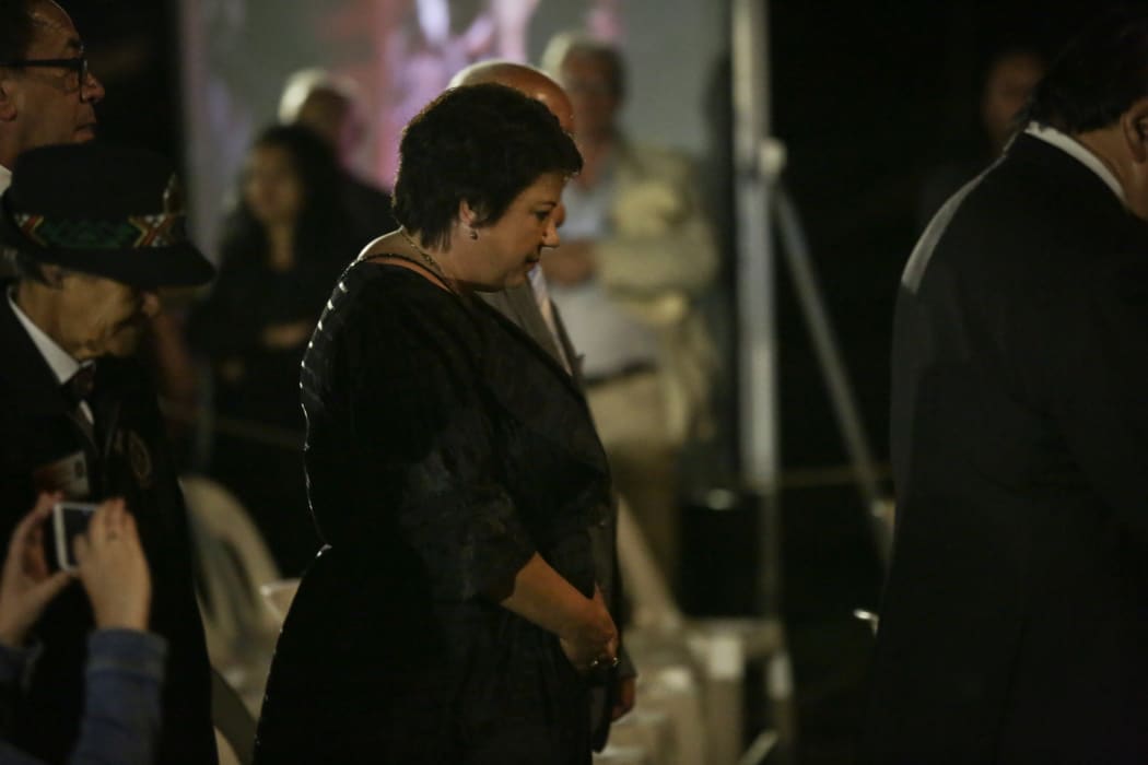 Deputy Prime Minister Paula Bennett at the dawn service at Waitangi.