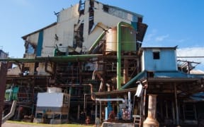 The damaged sugar mill at Rakiraki.