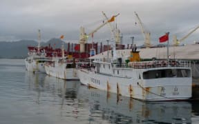 Chinese fishing boats tie up in Suva