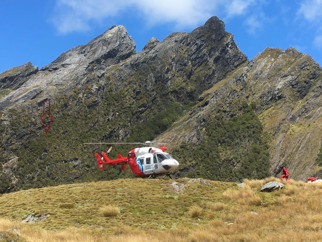 A Takaka woman has been rescued from a cliff face in the Kahurangi National Park after a 40m fall.