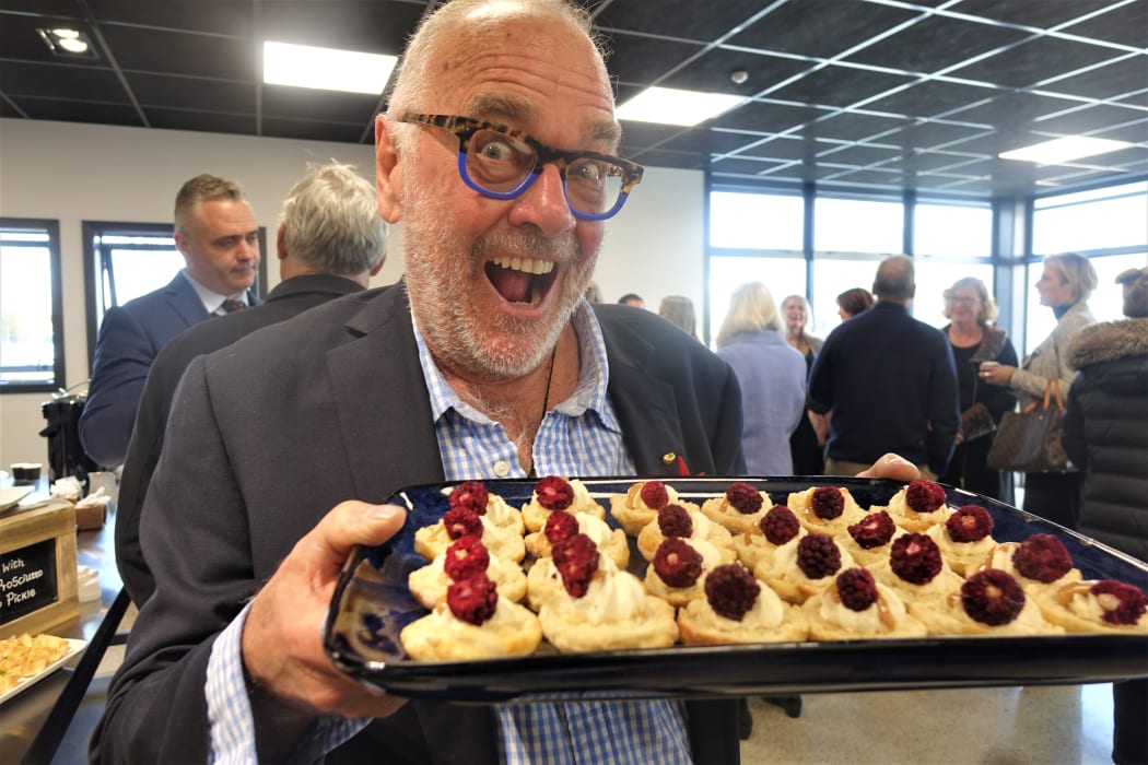 Pic Picot at the opening of the Nelson Food Factory.