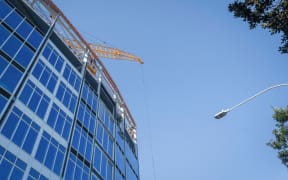 apartment block under construction in Auckland