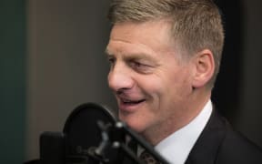 Bill English in the RNZ Auckland studio.