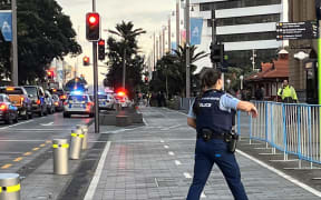 Police responding to reports of a serious incident on Quay Street on 20 July, 2023.