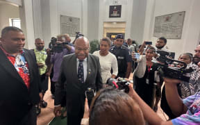 The newly elected prime minister of Fiji Sitiveni Rabuka