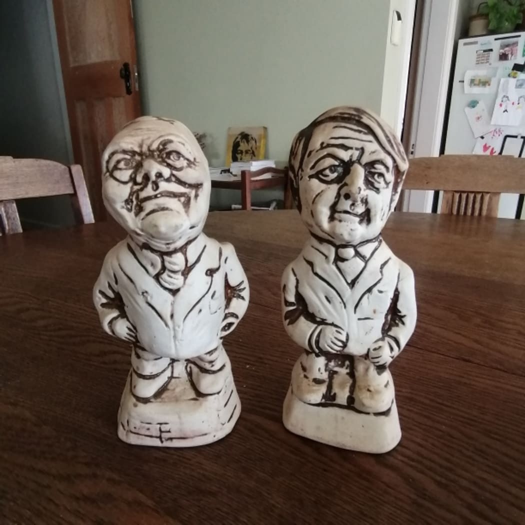 Robert Muldoon and Bill Anderson salt shakers.