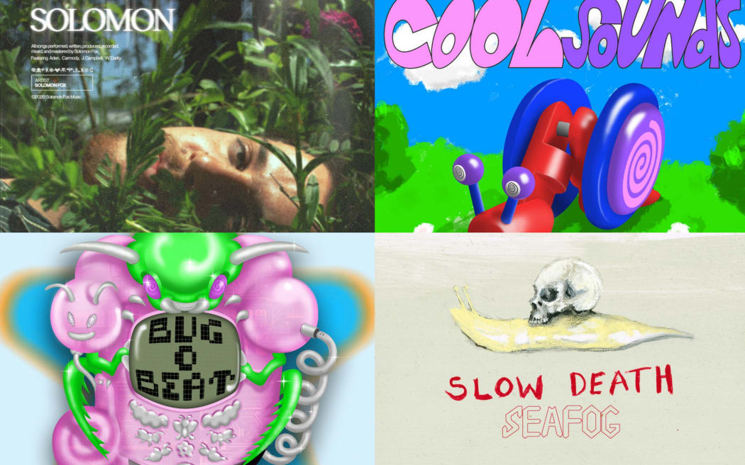 Album covers for Solomon / Like That / Bugobeat / Slow Death