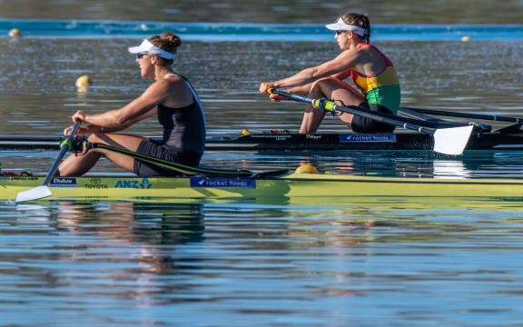 Brooke Donoghue (right) and Emma Twigg