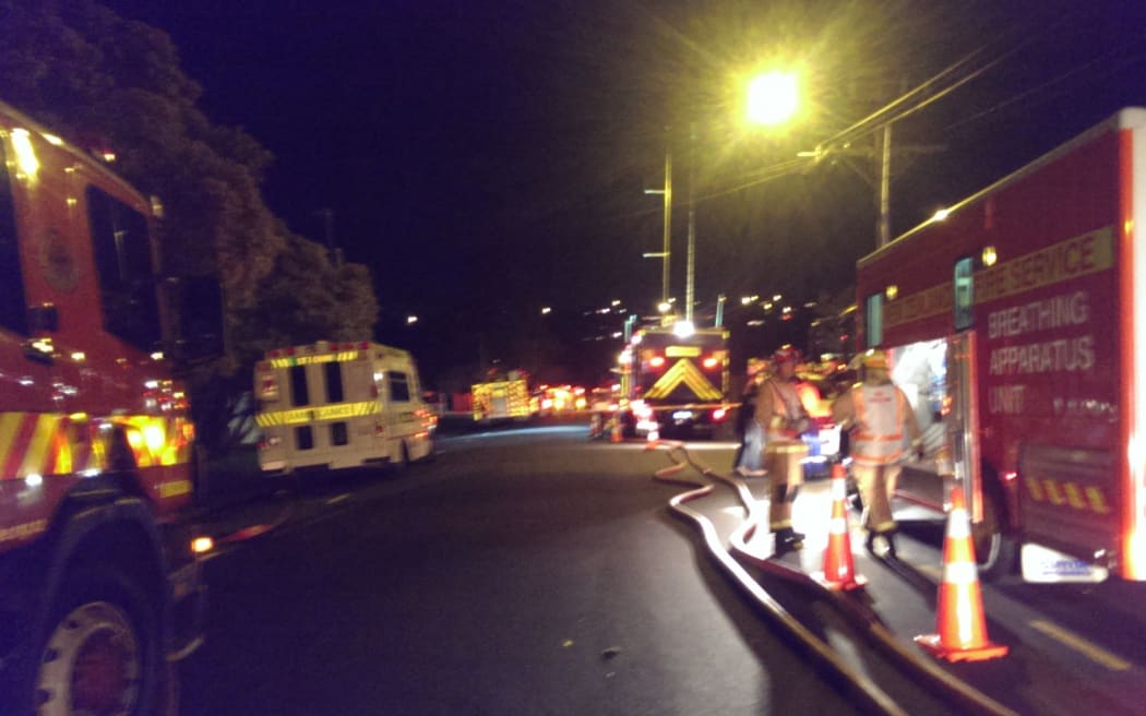 Up to 14 appliances were called to the blaze.
