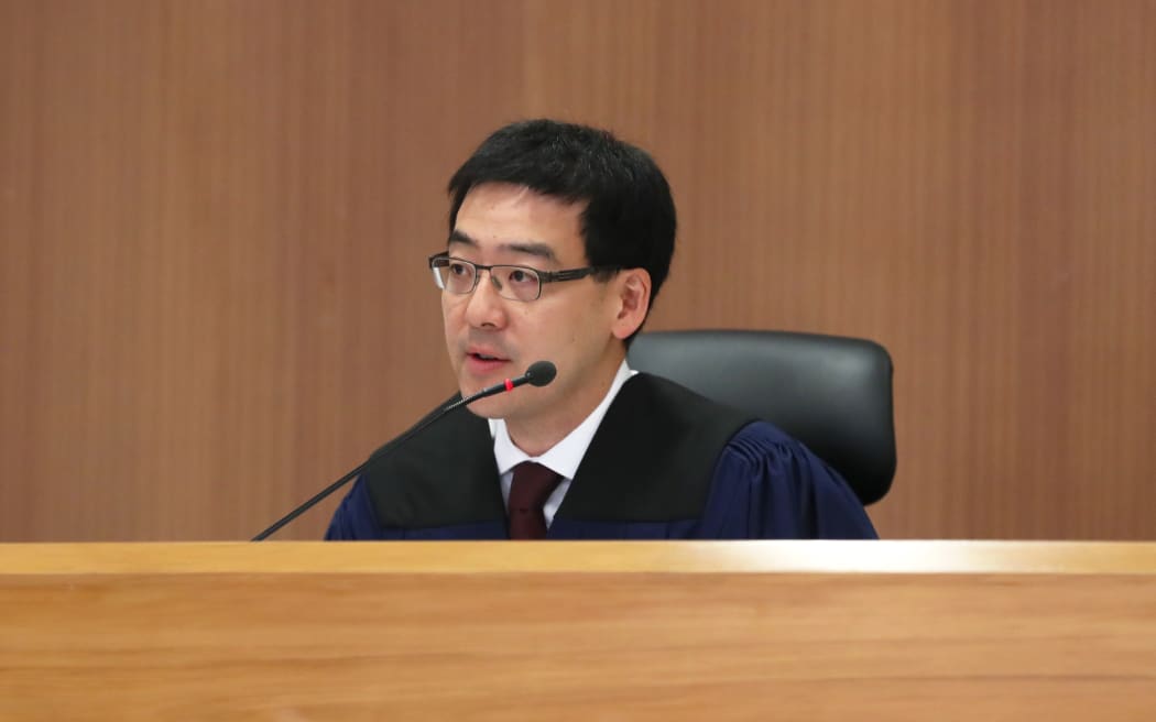 Auckland-based Coroner Alexander Ho at the inquest into the death of Lachlan Paul Graham Jones on 29 April, 2024.