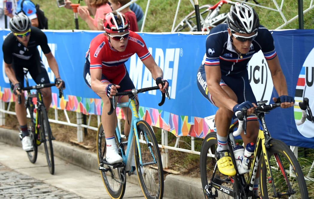 Dion Smith (left) before his fall on Libby Hill.