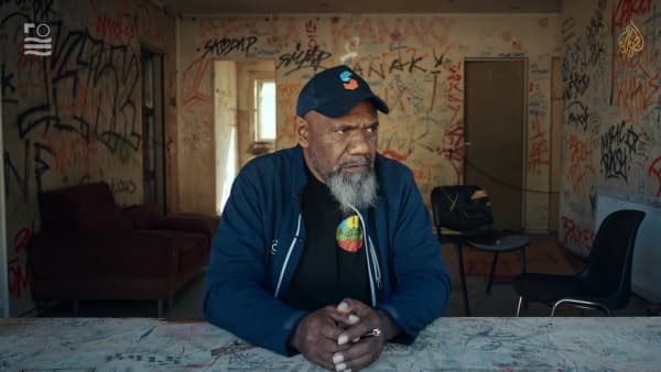 Kanak community leader Jean Baptiste appears in the first episode of the Al Jazeera doco series Fight for the Pacific.