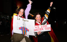 Fans during the FIFA Women's World Cup semi-final football match between Spain and Sweden at Eden Park in Auckland, New Zealand on Tuesday August 15, 2023. Copyright photo: Aaron Gillions / www.photosport.nz