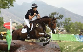 New Zealand's Tim Price was eliminated after his horse Ringwood Sky Boy fell.