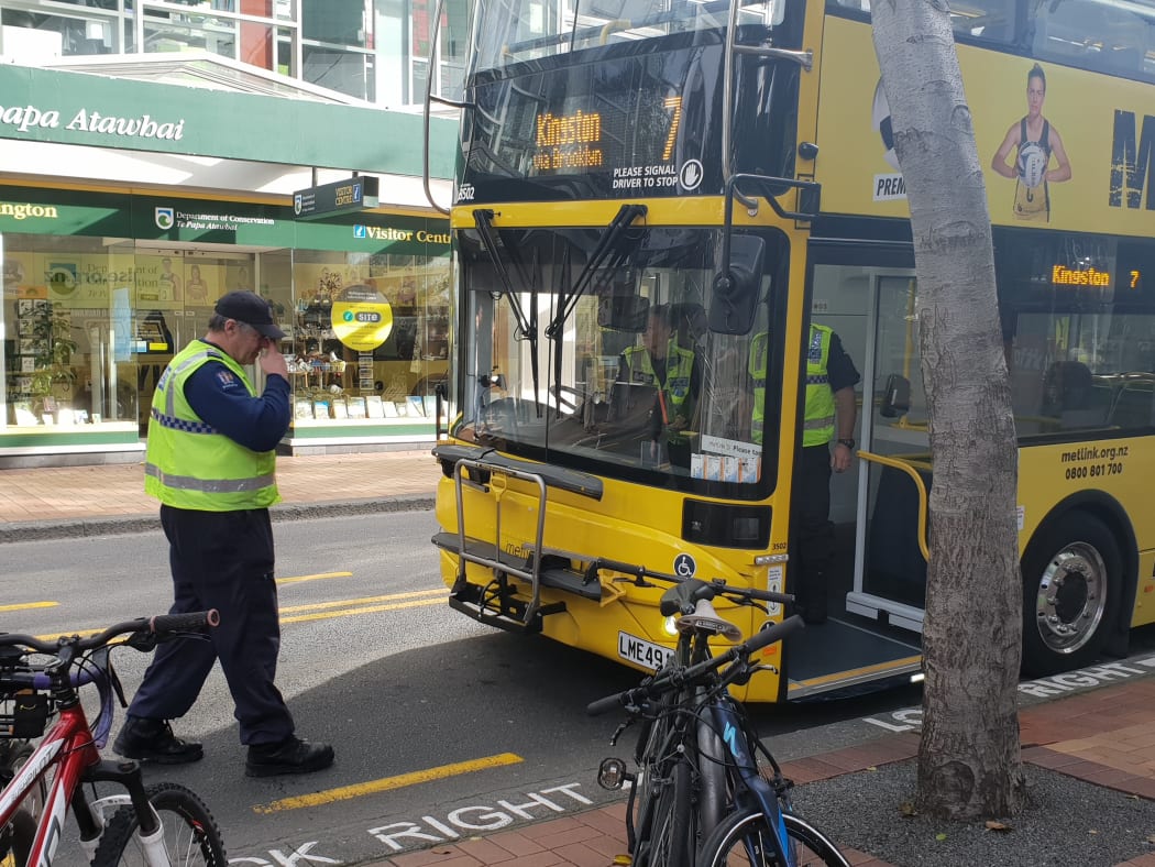 A pedestrian has been seriously injured after being hit by a bus in central Wellington.