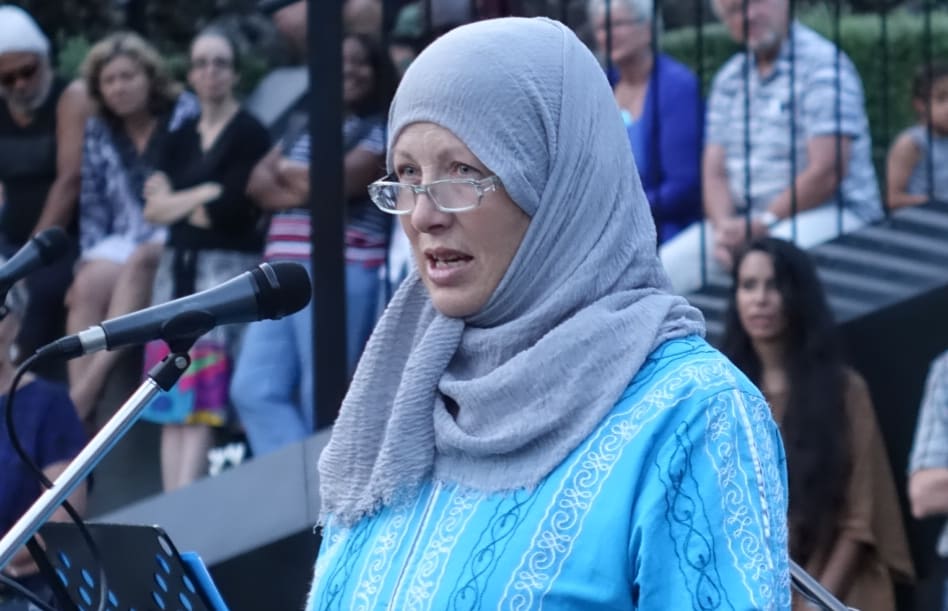 Shirley Rankin  told the crowd that the huge outpouring of love and support for Muslims was a great comfort.
