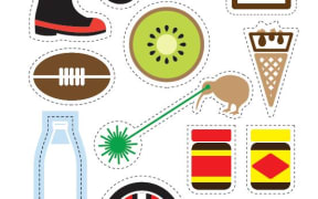 A DIY flag builder - made up of all your favourite New Zealand icons.
