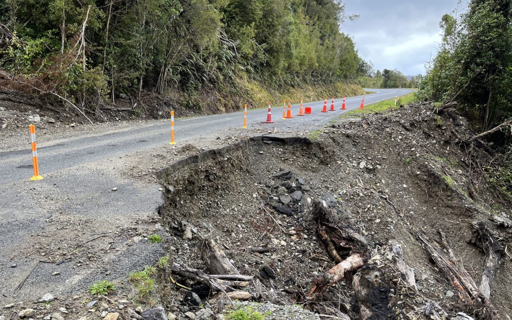 A section of the Karamea Bluff special purpose road which will benefit from a portion of $13.2m of new funding to fix about $40m of damage to Buller roads in the February 2022 storm.