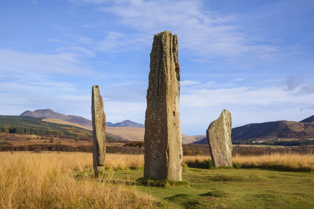 Machrie Moor stone circles, Isle of Arran, North Ayrshire, Scotland.