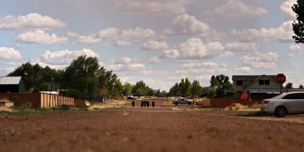 A desert town.