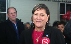 Meka Whaitiri and Labour Party leader David Shearer (left).