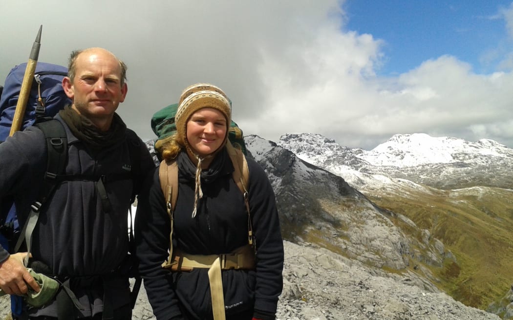 Richard Walker and 14 year old daughter Maryanne Walker in the Mt Owen area.